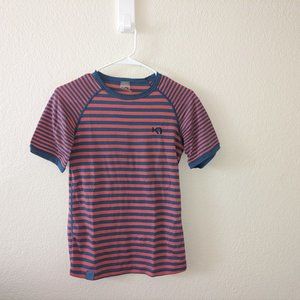 Kari Traa Red and Blue Striped Wool Top
